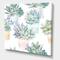Designart - Pastel Toned Succulent Housplants - Traditional Canvas Wall Art Print